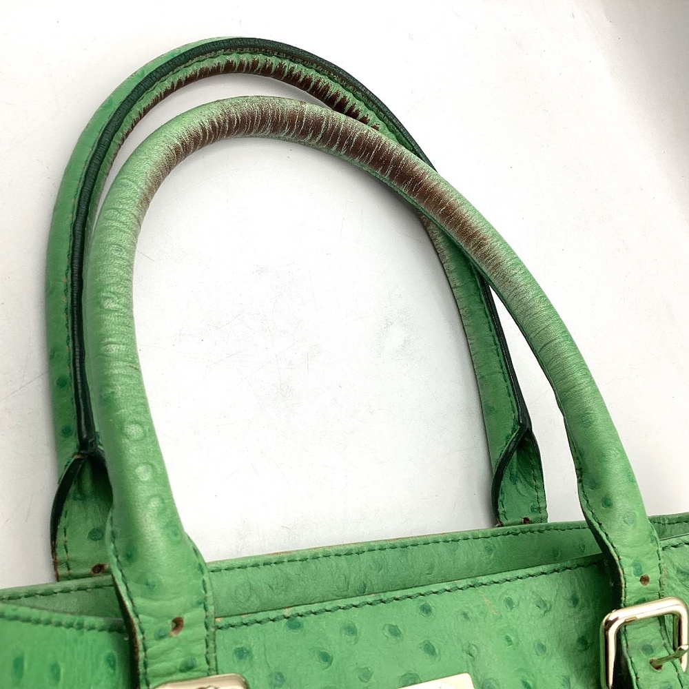 Kate Spade Purse Satchel Green Leather - Picture 4 of 5